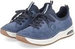 Rieker Slip-On-Sneaker - Gr. 36 - Blau - Textil & Synthetik
