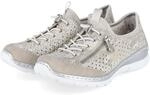Rieker Slip-On-Sneaker - Gr. 36 - Beige - Textil & Synthetik