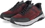Rieker Low Sneaker - Gr. 43 - Rot - Leder & Textil
