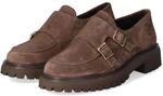 Paul Green Schnallenschuhe - Gr. 36 - Braun - Rauleder