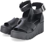 Tamaris Keilsandaletten - Gr. 36 - Schwarz - Glattleder