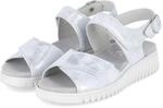 Semler Sandalen CLARA - Gr. 36,5 - Silber - Rauleder