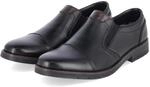 Rieker Slipper - Gr. 42 - Schwarz - Leder