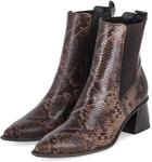 Paul Green Stiefeletten - Gr. 40,5 - Braun - Leder und Synthetik