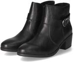 Rieker Stiefeletten - Gr. 36 - Schwarz - Synthetik