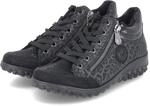 Rieker Halbschuhe Schwarz - Gr. 36 - Textil