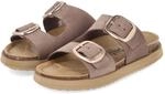 Palado Pantoletten KORMOS Taupe - Gr. 36 - Echt Leder