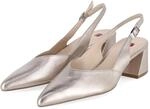 H&ouml;gl Slingpumps Gold - Gr. 4&frac12; - Echt Leder