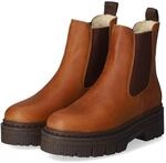 Tamaris Chelsea Boots Braun - Gr. 37 - Textil