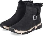 Rieker Stiefeletten Schwarz - Gr. 36 - Textil