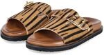 Bullboxer Pantoletten Beige - Gr. 36 - Echt Leder