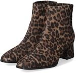 Unisa Stiefeletten Beige - Gr. 36 - Leder und Textil