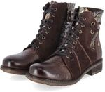 Maciejka Schn&uuml;rstiefeletten Braun - Gr. 37 - Leder und Textil