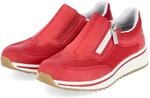Rieker Slip-On-Sneaker Rot - Gr. 37 - Textil