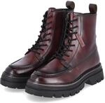 Salamander Schn&uuml;rboots Rot - Gr. 37 - Leder und Textil