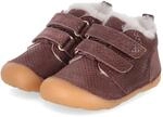 Bisgaard Barfu&szlig;-Klettschuhe CARTER LAMB BAREFOOT Lila - Gr. 19 - Wolle