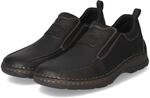 Rieker Slipper - Gr. 40 - Schwarz - Glattleder