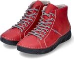 Rieker Stiefeletten - Gr. 36 - Rot - Kunstleder