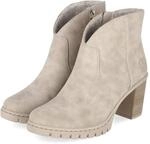 Rieker Ankle Boots - Gr. 36 - Beige - Textil & Synthetik
