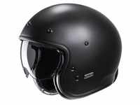 V31 Solid Open Face Helm Jethelm Motorradhelm, L, Matt Schwarz