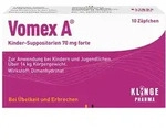 Vomex A Kinder Z&auml;pfchen 70mg forte