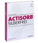 Actisorb Silberfrei 6,5x9,5 cm Kompressen