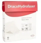 Dracohydrofaser 10x10 cm gelbildender Faserverband