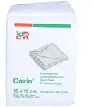 Gazin Mullkomp.10x10 cm unsteril 8fach Op