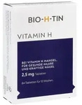 BIO-H-TIN Vitamin H 2,5 mg f&uuml;r 12 Wochen Tabletten