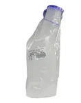 Urinflasche Kst.m&auml;nner mit Verschl.1000ml milchig