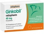 Ginkobil ratiopharm 40mg mit Ginkgo biloba