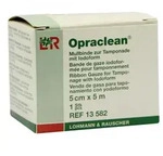 Opraclean Mullbinde zur, zum Tampon.m.Jodoform 5cmx5m