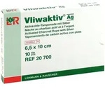 Vliwaktiv Ag Aktivkohle Tampon.m.silber 6,5x10 cm