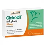 Ginkobil ratiopharm 80mg mit Ginkgo biloba