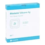 Biatain Silicone Ag Schaumverband 10x10 cm