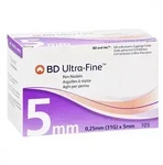 Bd Ultra-fine Pen-nadeln 5 mm 31 G 0,25 mm