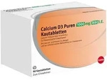 Calcium D3 PUREN 1000 mg/880 I.E. Kautabletten