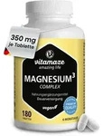 Vitamaze MAGNESIUM 350 mg Komplex Citrat/Oxid/Carbon.vegan