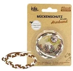 M&uuml;ckenschutz Armband Pu Leder braun/weiss Kda