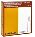 Natriumhydrogencarbonat B.braun 8,4% Glas
