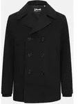Schott NYC Caban Schwarz Pea Coat Jacke