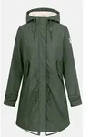 Derbe Friese Tidaholm Damen Regenjacke Oliv Gef&uuml;ttert