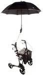 MPB Pieper Rollatorschirm 99 schwarz reflektierender Rand