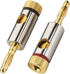 Monacor Bananenstecker BP 150 G Vergoldet - Paar