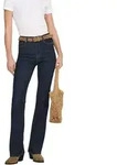 ONLY Wauw Jeans mit Schlag in Rinse-Waschung-XS-L32