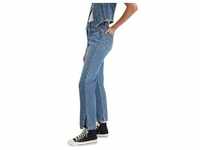 Levi's 501 Crop Jeans mit kurzem Schnitt in Mittelblau-W27 / L26