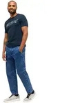 Mustang T-Shirt Print Austin in blauem Carbon-3XL