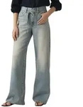 Levi's XL Straight Jeans in Mittelblau mit Wide Leg-W27 / L31