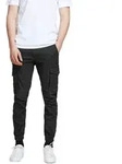 Jack & Jones Cargo Hose Slim Fit Paul in Schwarz-W34 / L32