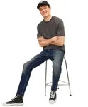 Jack & Jones Comfort Mike Original Jeans in blauer Waschung-W36 / L32